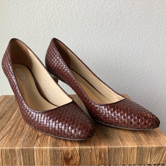 Cole Haan Shoes - Vintage-inspired Cole Haan leather basket weave style shoes